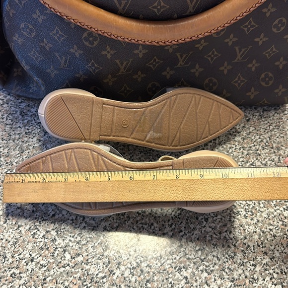 Tiara Los Angeles (transparent gold spike flats) - Picture 6 of 9